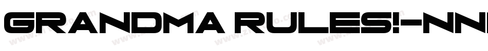 Grandma Rules!字体转换